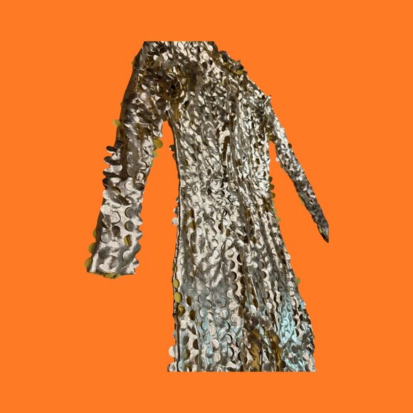 Mesh Gold Jumpsuit - Picture 5 of 13